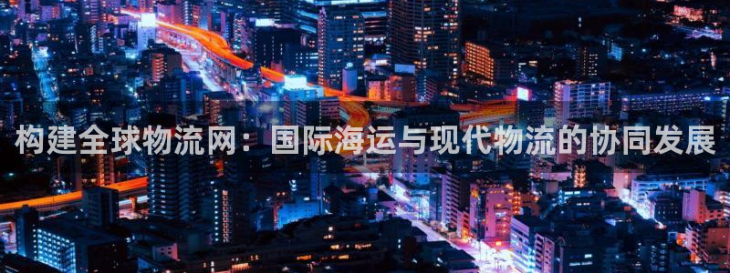 多多28图片：构建全球物流网：国际海运与现代物流的协同发展